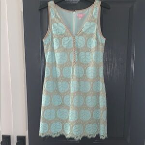 Lilly Pulitzer Mint and Beige Dress